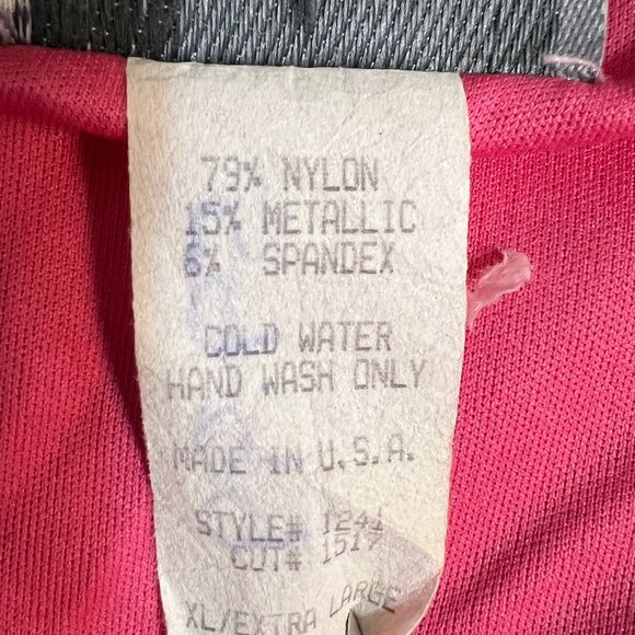 Vintage Rebecca USA Pink Glitter Maxi Evening Gown M – 90s Sparkle Spaghetti - Picture 6 of 11